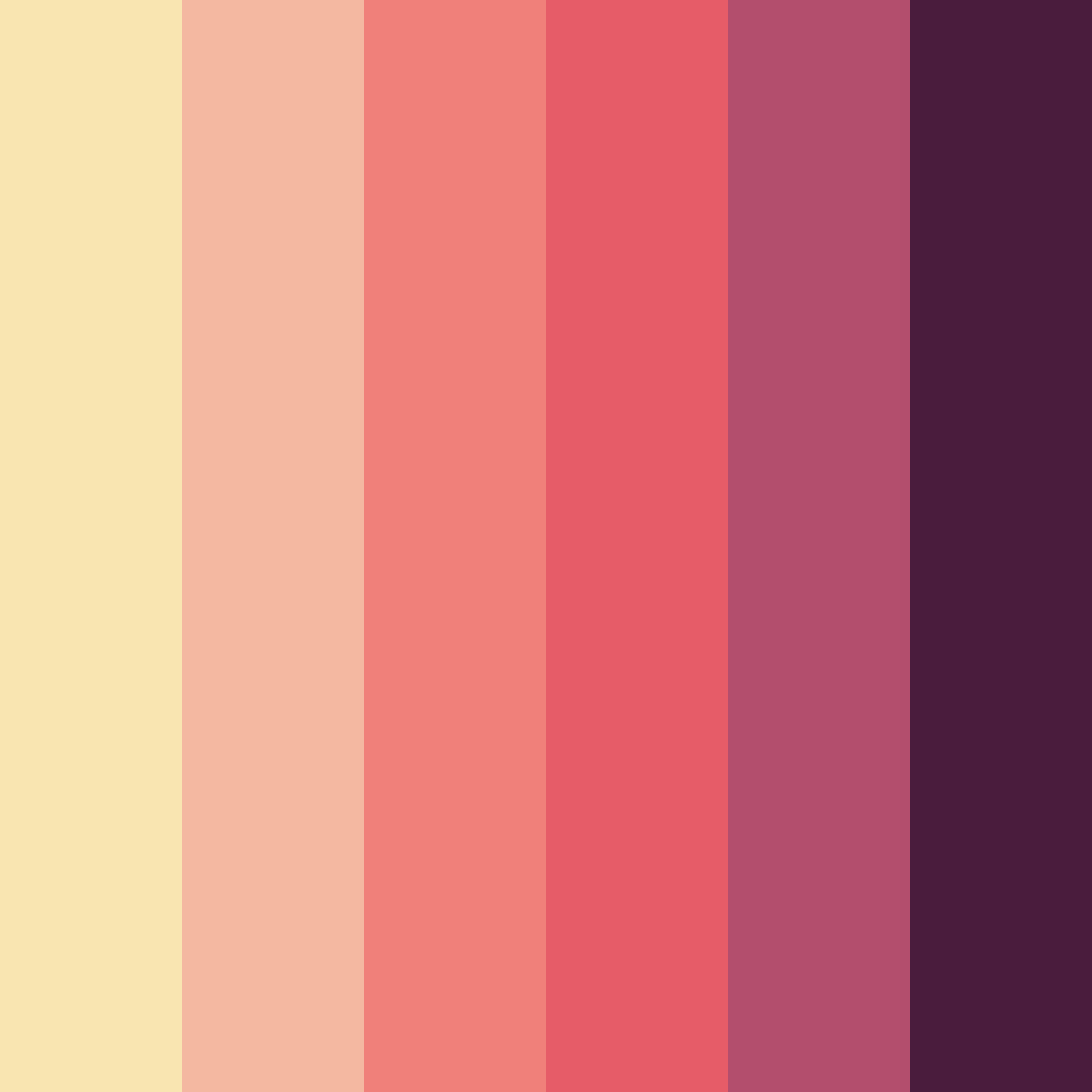 Download shades of pink color palette PNG image (square)