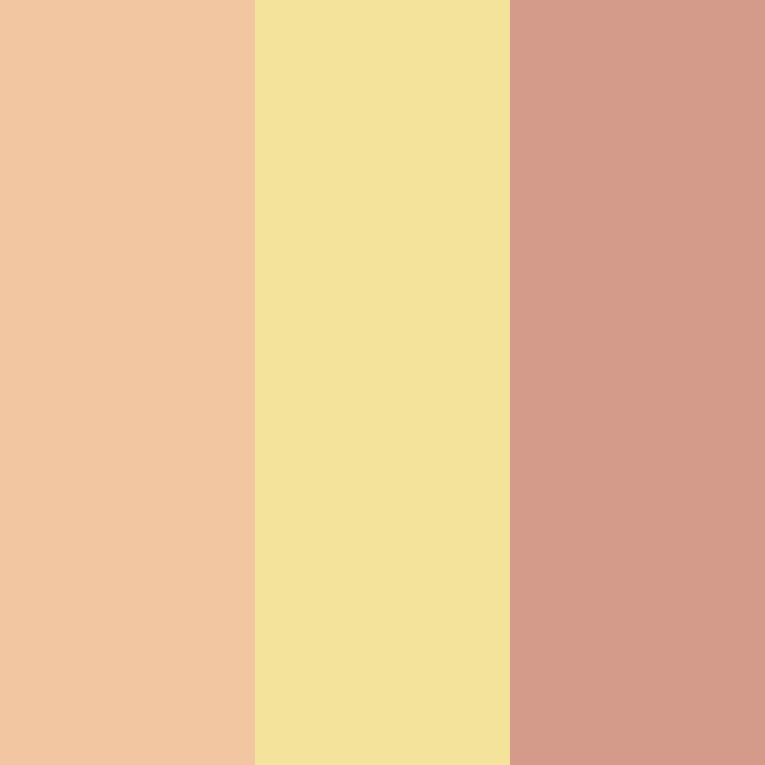 Download dusty rose and butter yellow color palette PNG image (square)