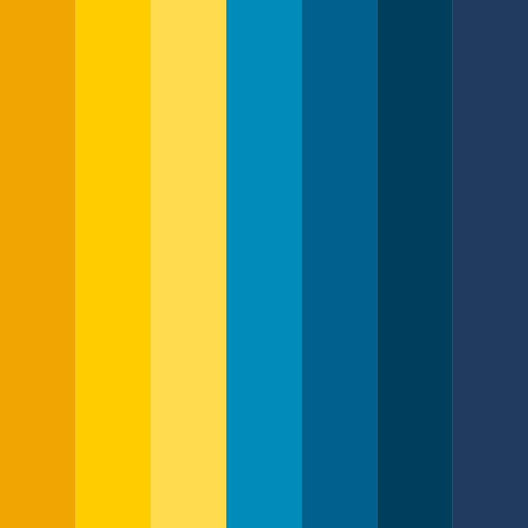 Download blue and orange delight color palette PNG image (square)