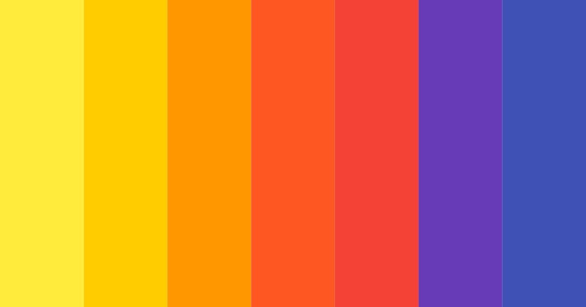 Download vibrant sunset symphony color palette PNG image (landscape)