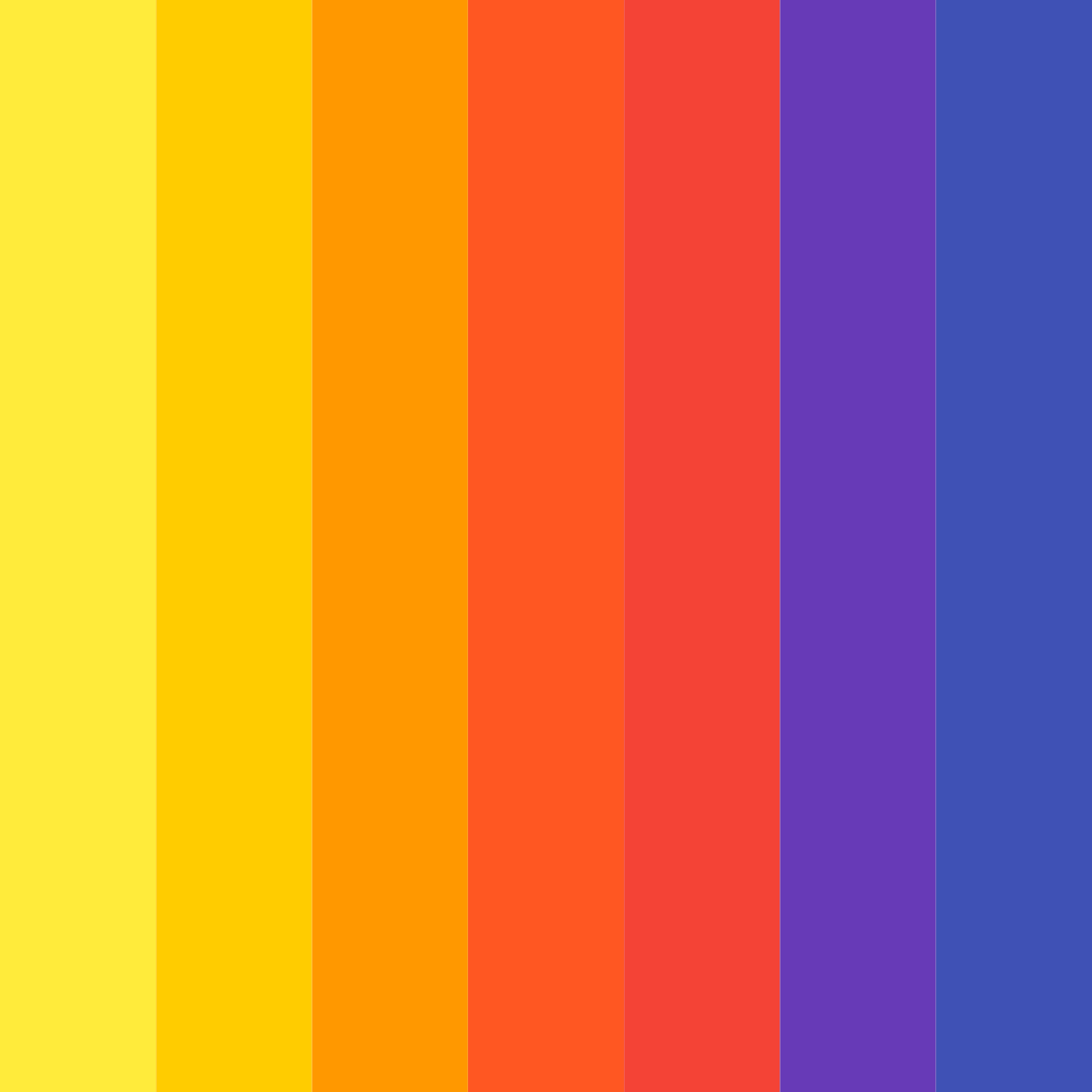 Download vibrant sunset symphony color palette PNG image (square)