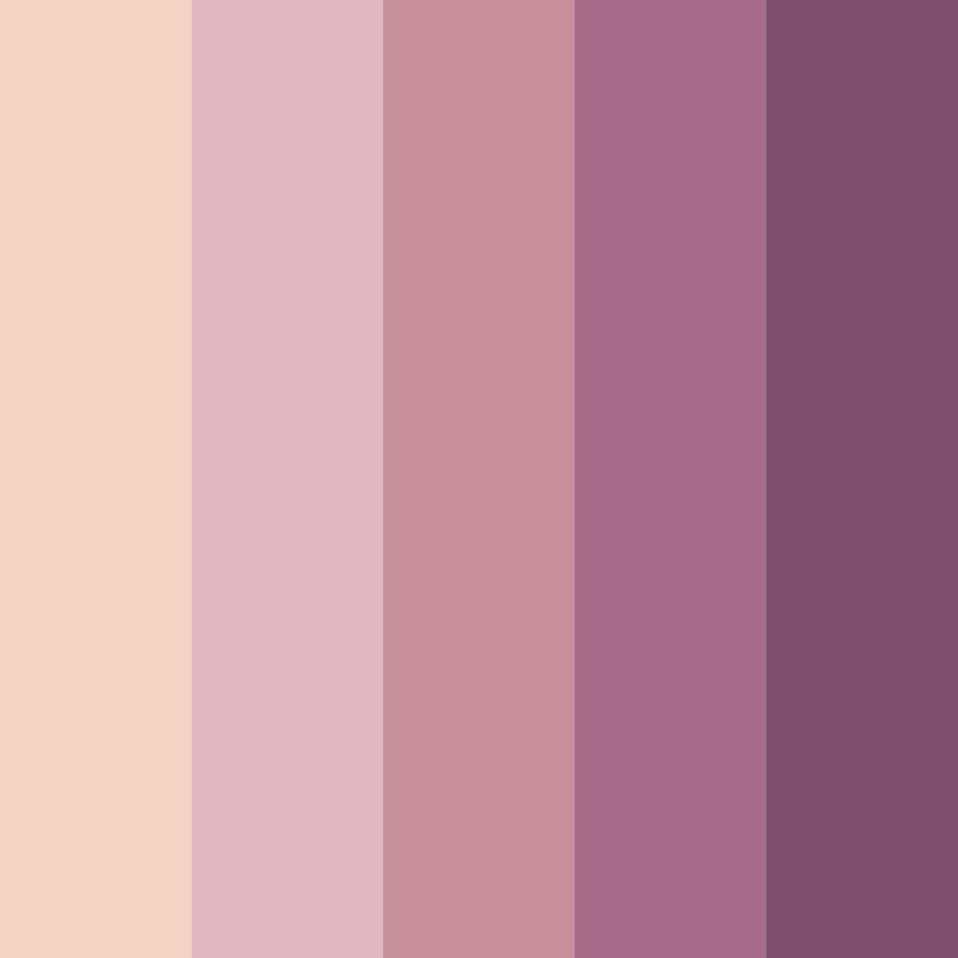 Download whimsical rose garden color palette PNG image (square)
