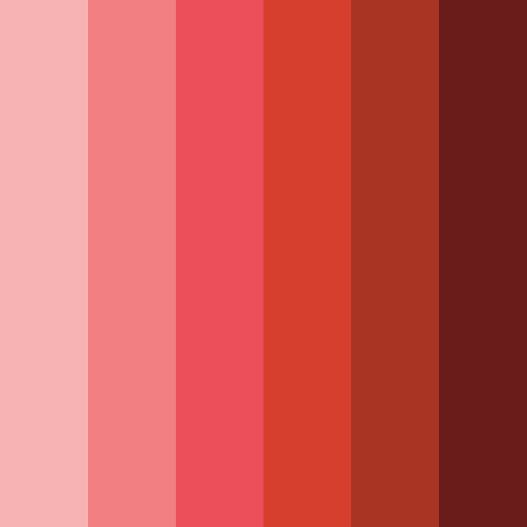 Download shades of red color palette PNG image (square)