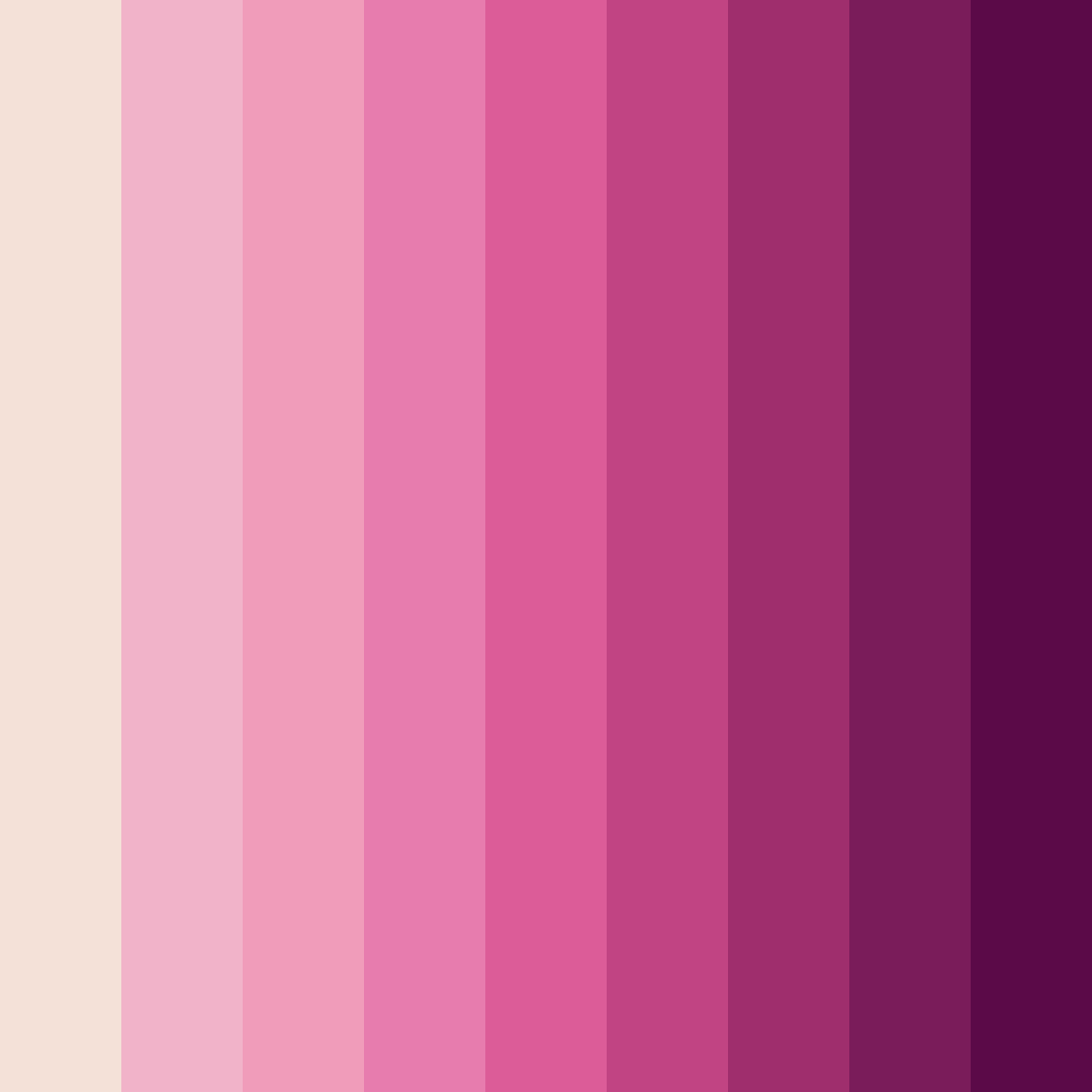 Download pink shades color palette PNG image (square)