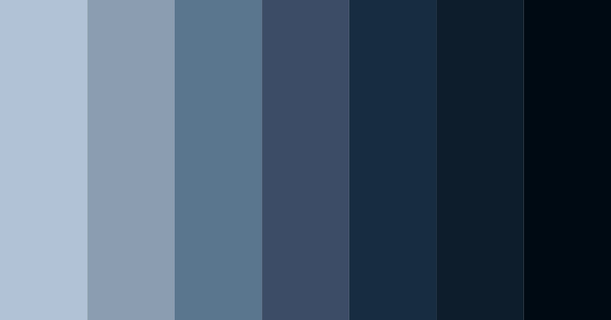 Download dark blue nocturne color palette PNG image (landscape)