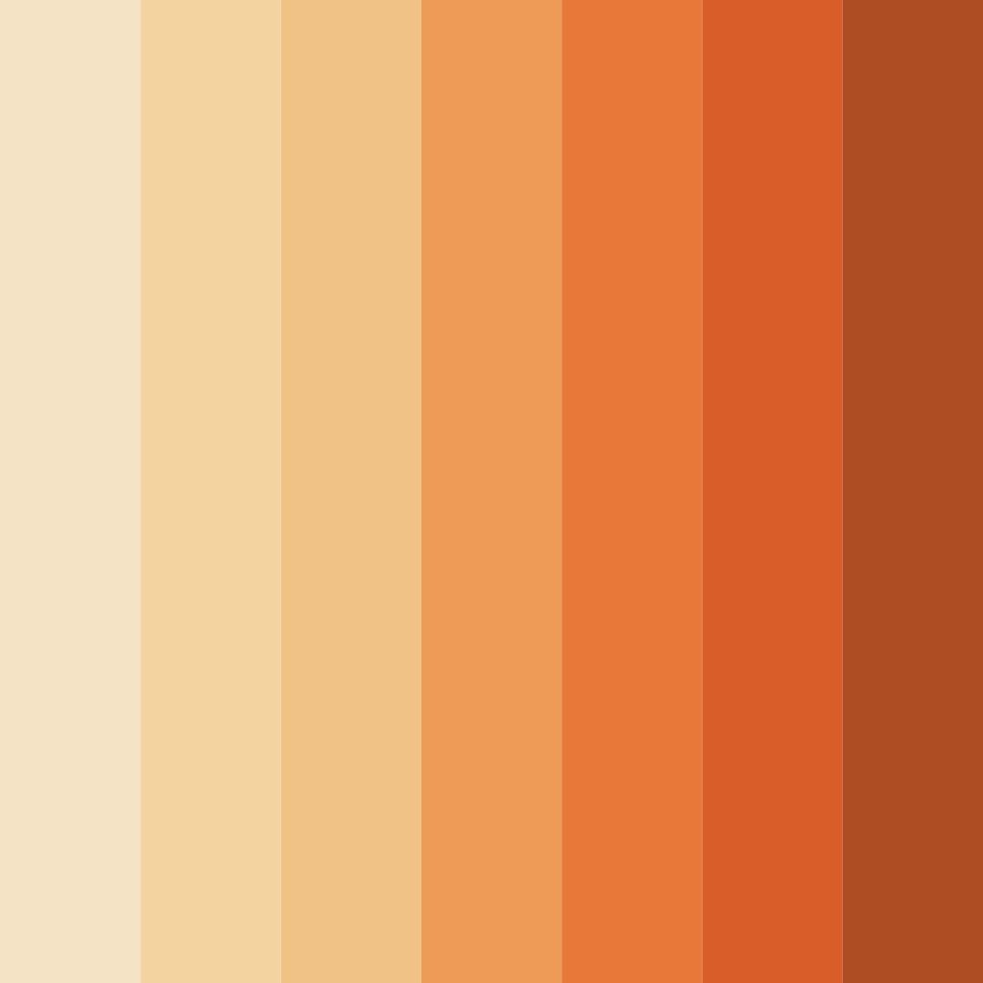 Download autumn glow color palette PNG image (square)