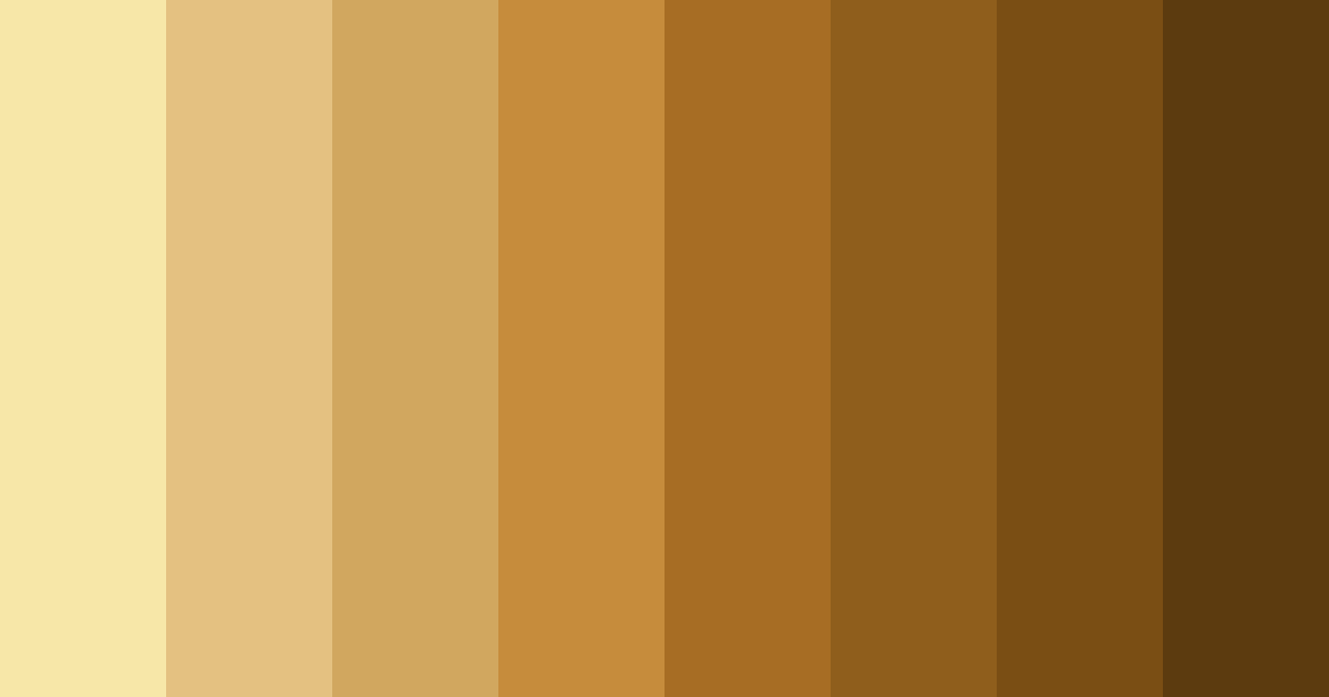 Download golden earthtones color palette PNG image (landscape)