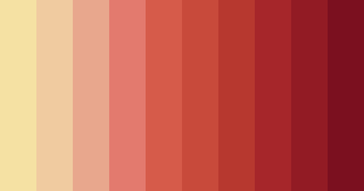 Download red mix color palette PNG image (landscape)