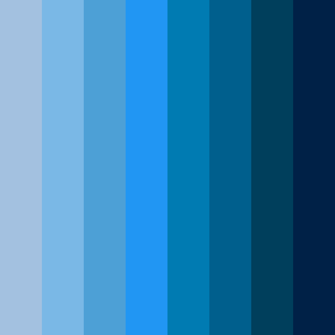 Download azure depths color palette PNG image (square)