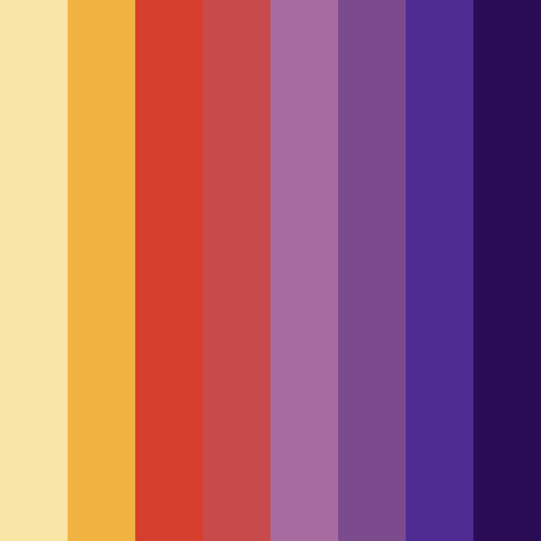 Download vibrant purple color palette PNG image (square)