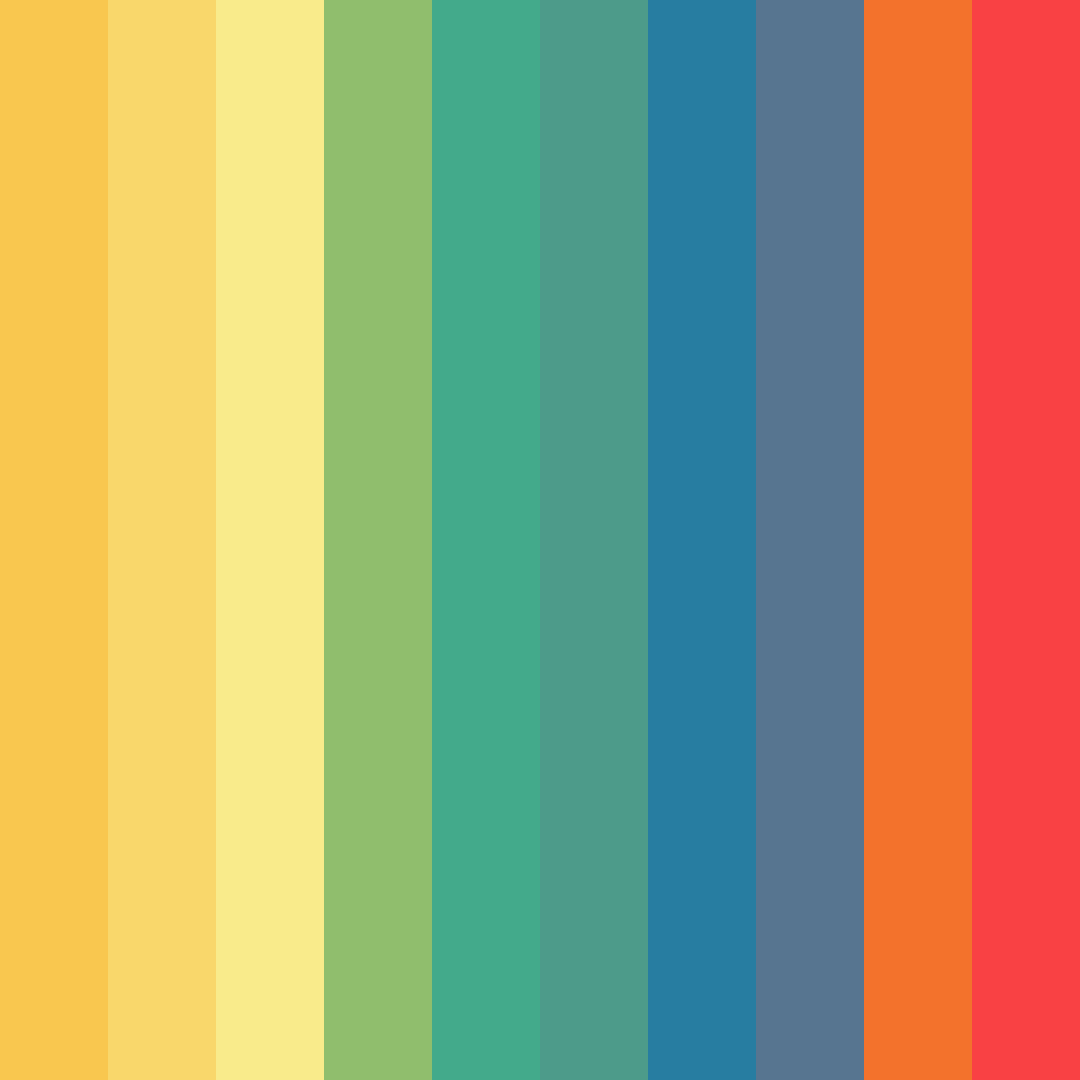 Download vibrant yellow fiesta color palette PNG image (square)
