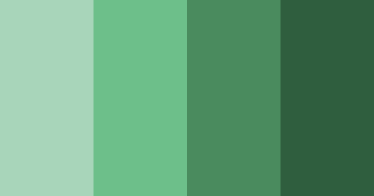 Download green forest color palette PNG image (landscape)