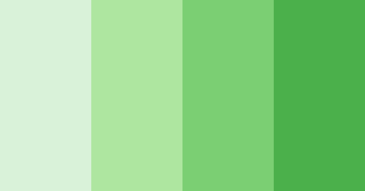 Download emerald harmony color palette PNG image (landscape)