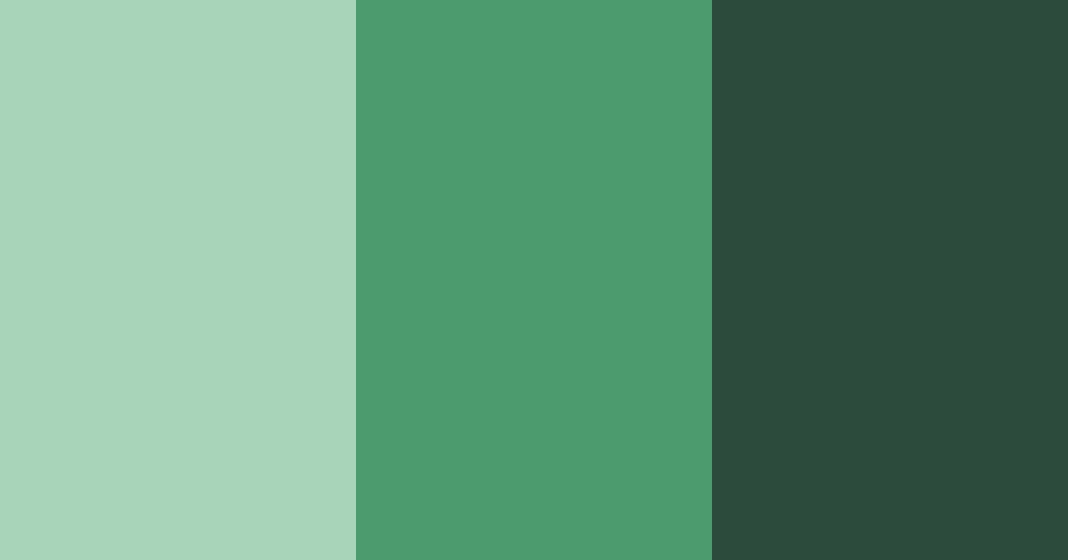 Download forest green shades color palette PNG image (landscape)