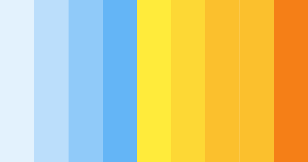 Download electric sunshine dreamscape color palette PNG image (landscape)