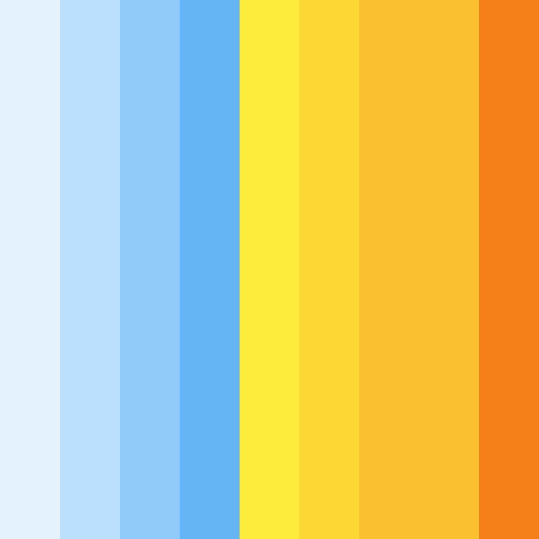 Download electric sunshine dreamscape color palette PNG image (square)