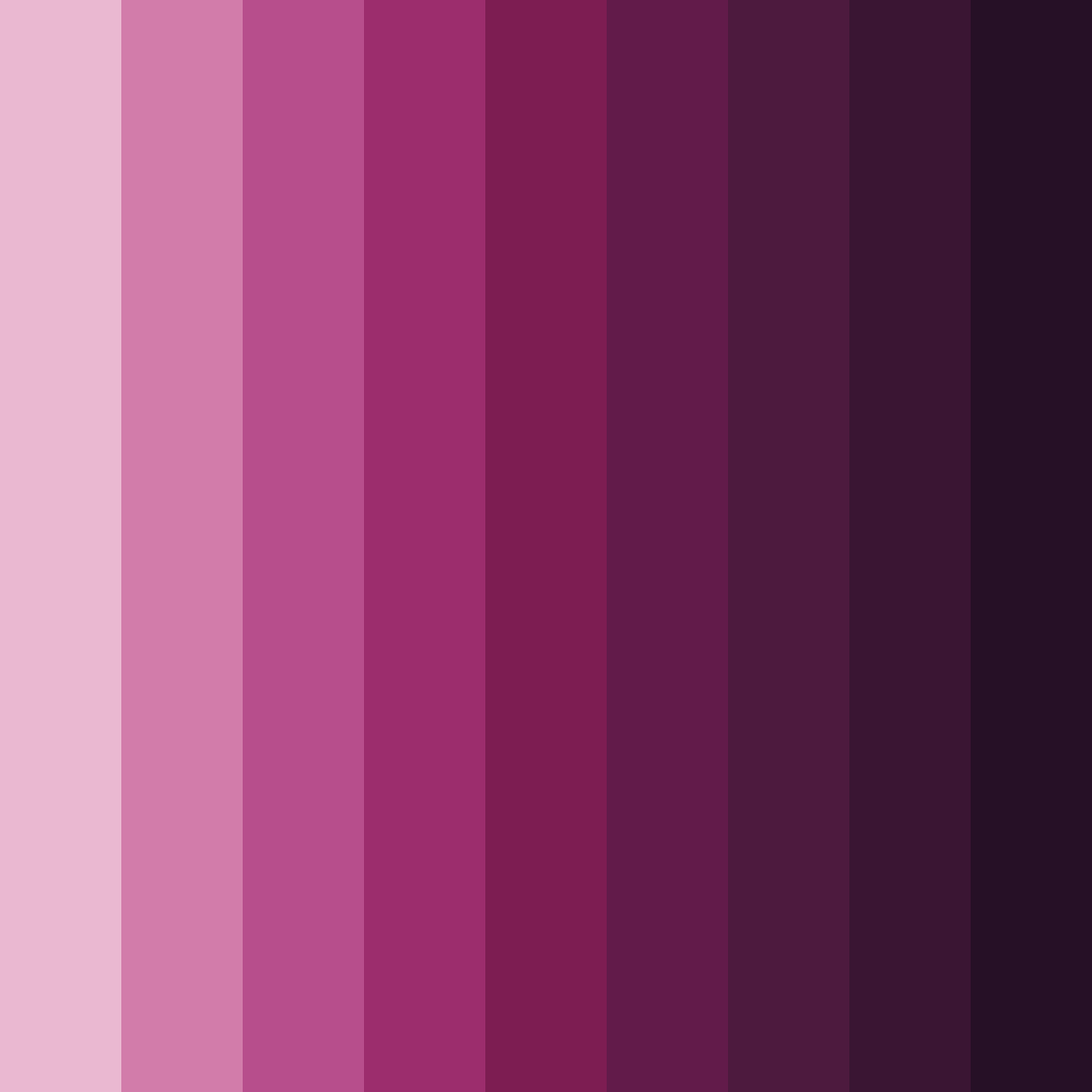 Download red violet shades color palette PNG image (square)