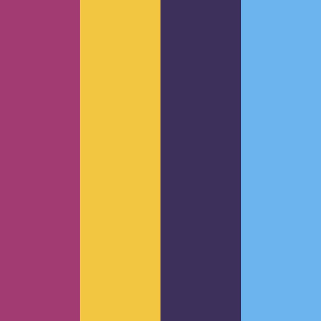 Download vibrant twilight delight color palette PNG image (square)