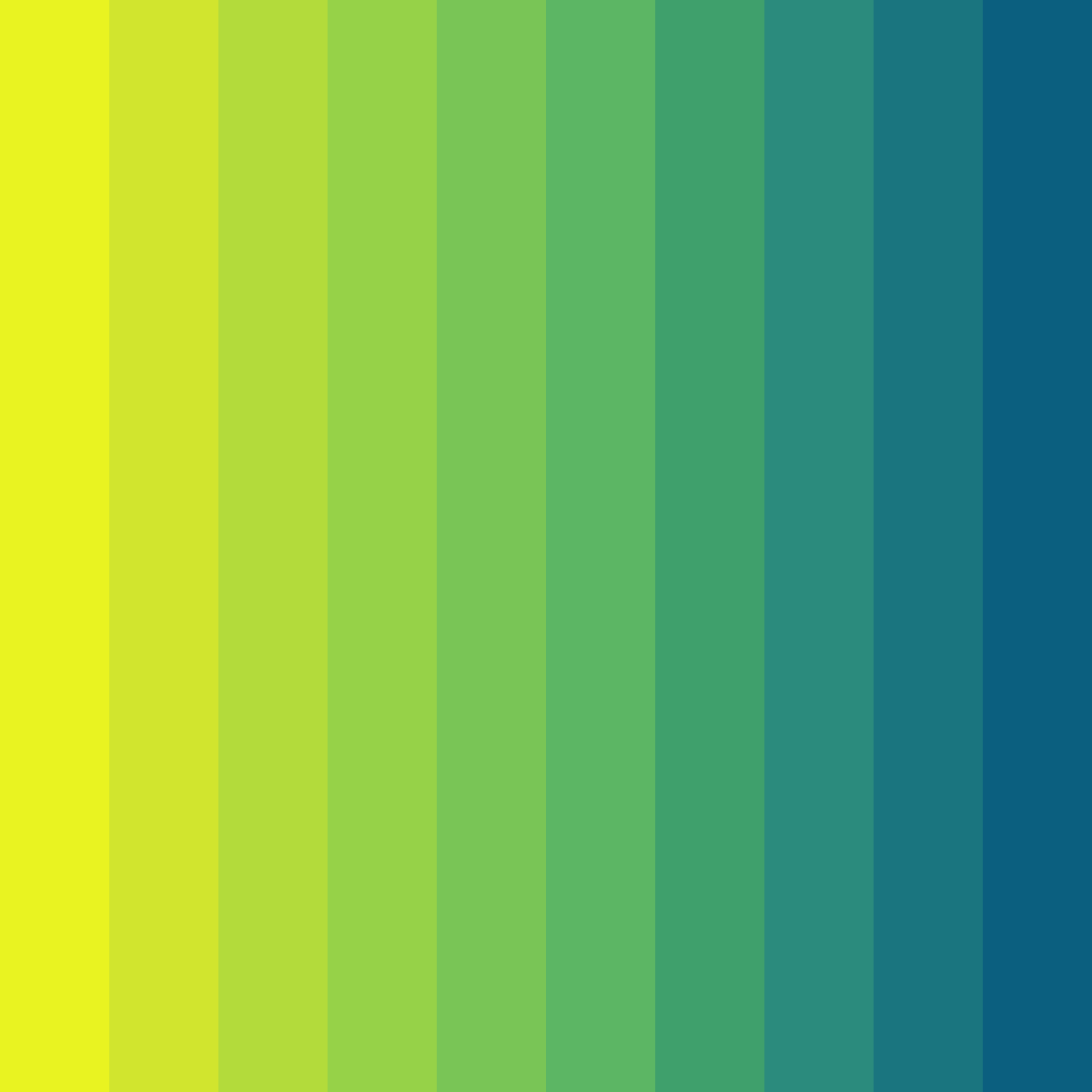 Download verdant awakening color palette PNG image (square)