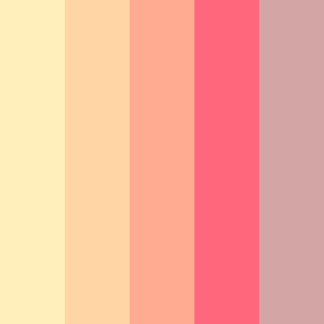 Download sunset serenade color palette PNG image (square)