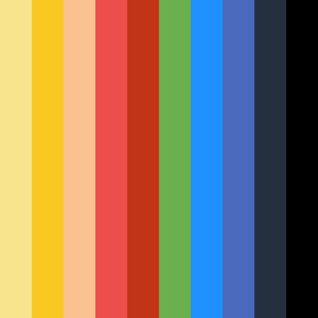 Download golden cursed color palette PNG image (square)