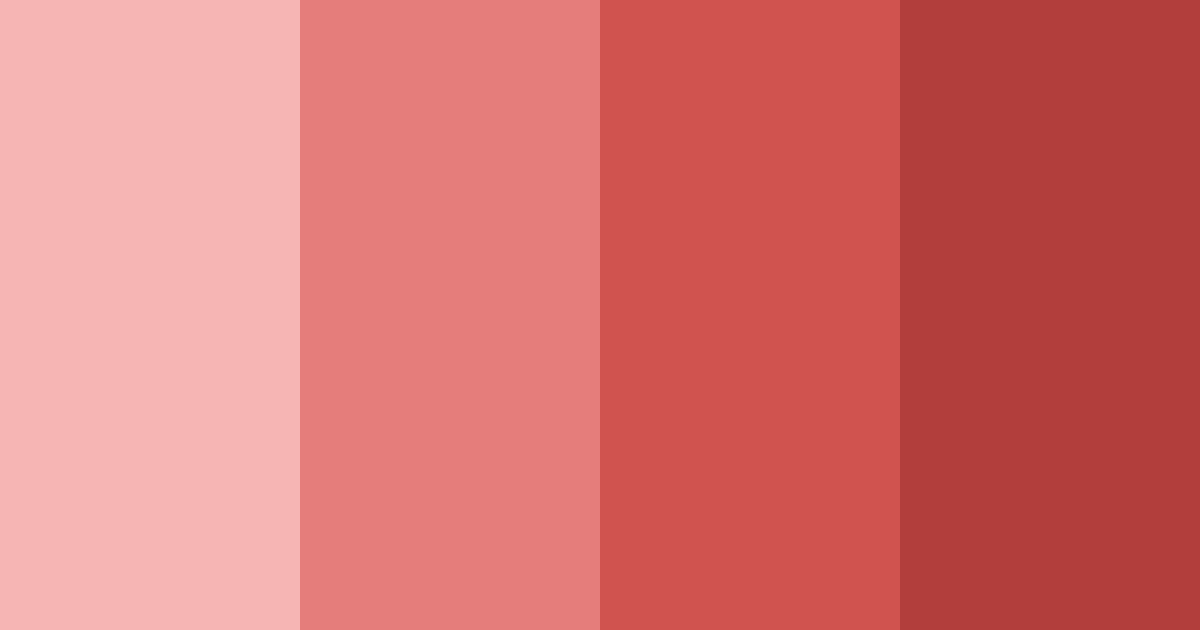 Download red shades color palette PNG image (landscape)