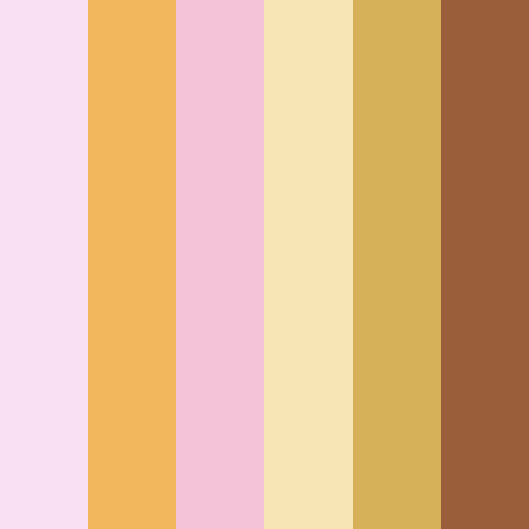 Download sunset petals color palette PNG image (square)