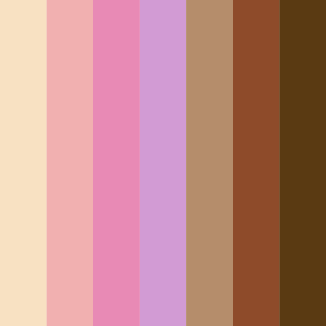 Download sunset whispers color palette PNG image (square)