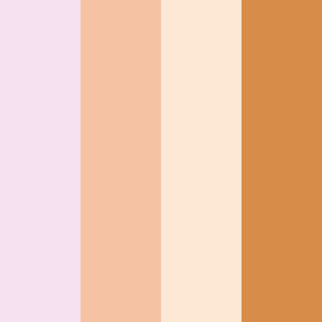 Download creamy lilac color palette PNG image (square)