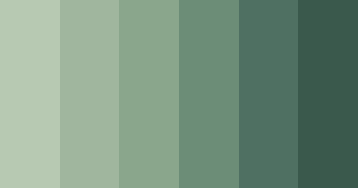 Download misty forest serenity color palette PNG image (landscape)