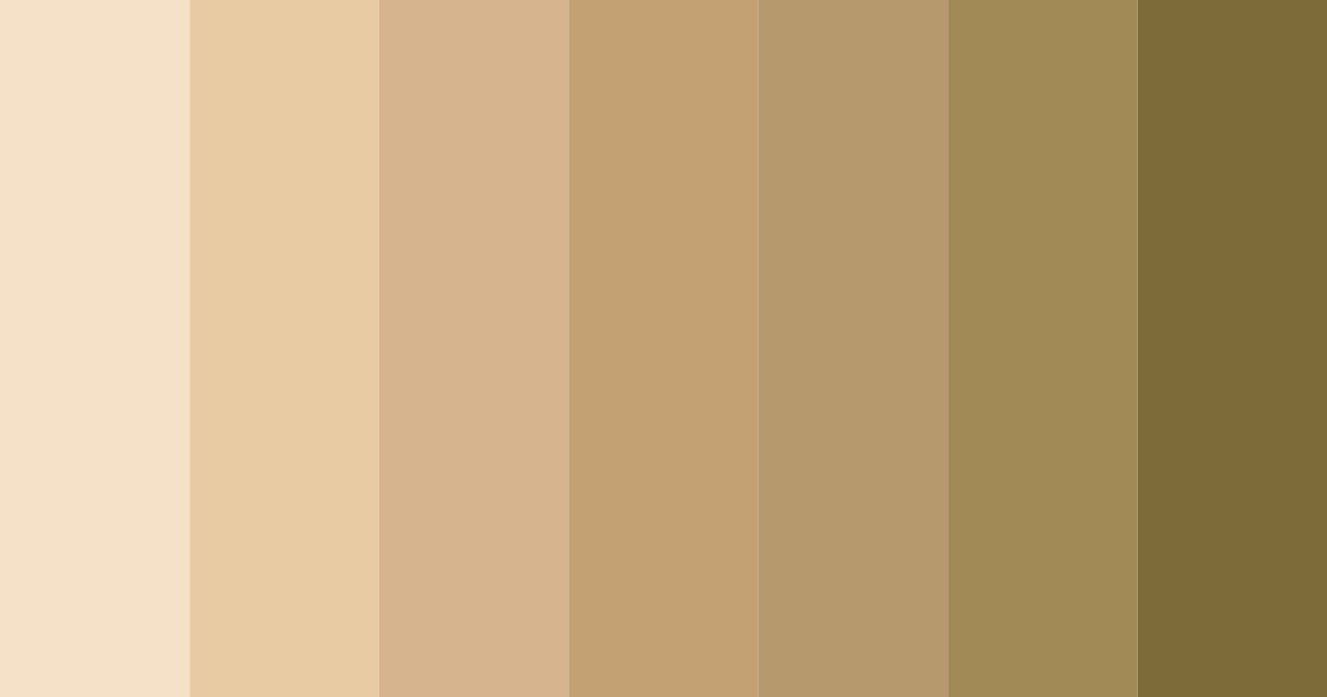 Download beige delight color palette PNG image (landscape)
