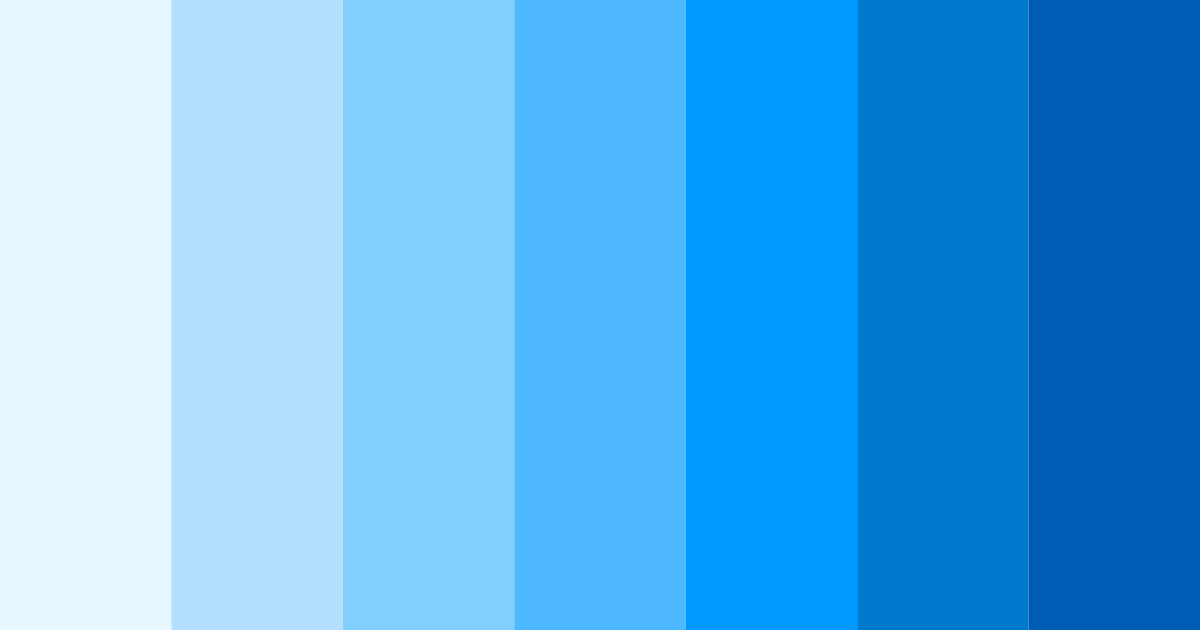 Download blue serenity color palette PNG image (landscape)