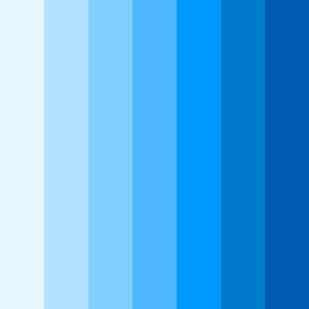 Download blue serenity color palette PNG image (square)