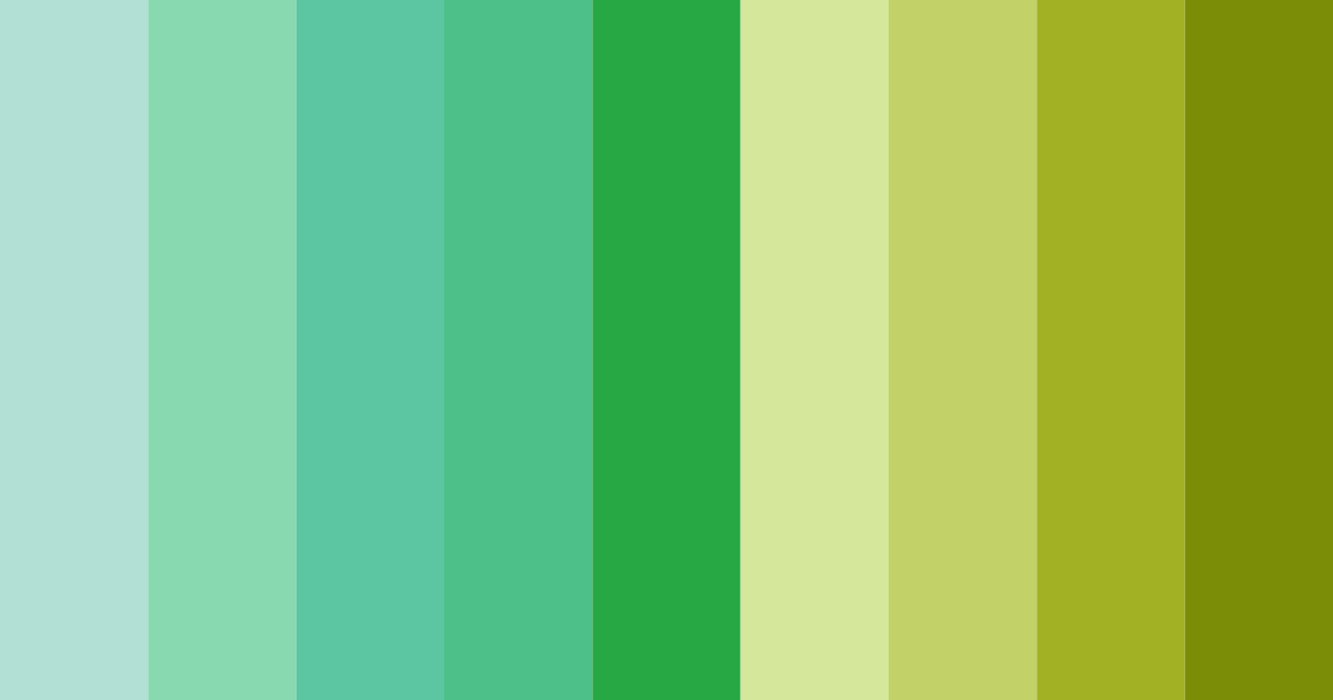 Download tropical meadow color palette PNG image (landscape)