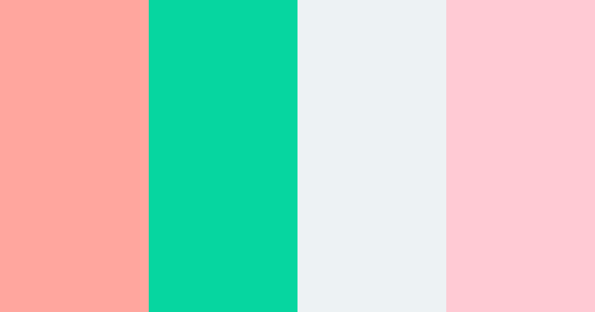 Download coral sea mist color palette PNG image (landscape)