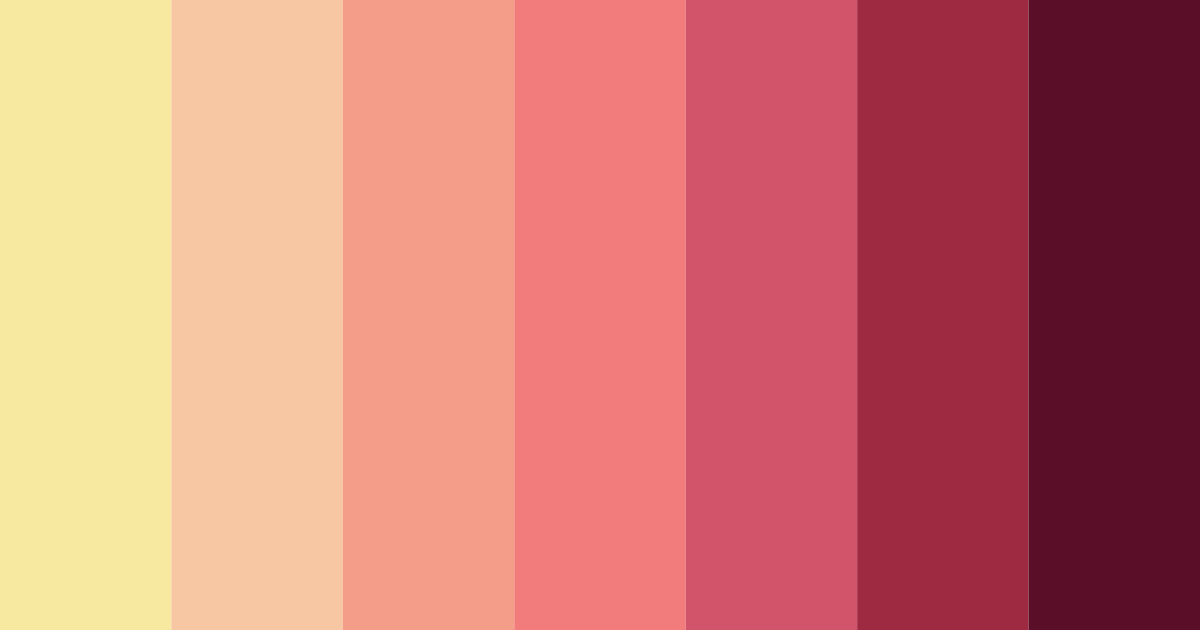 Download shades of pink color palette PNG image (landscape)