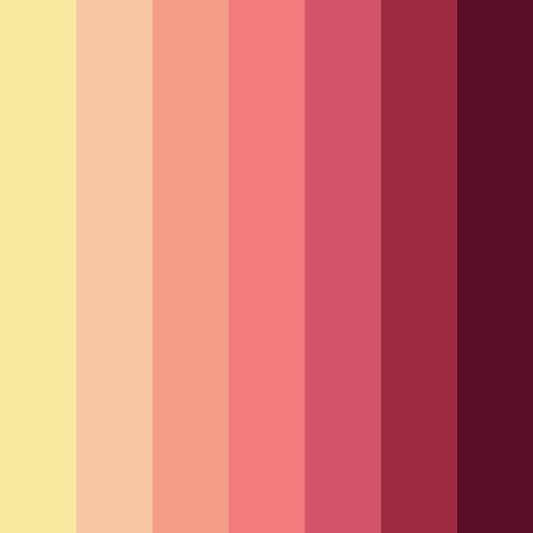 Download shades of pink color palette PNG image (square)