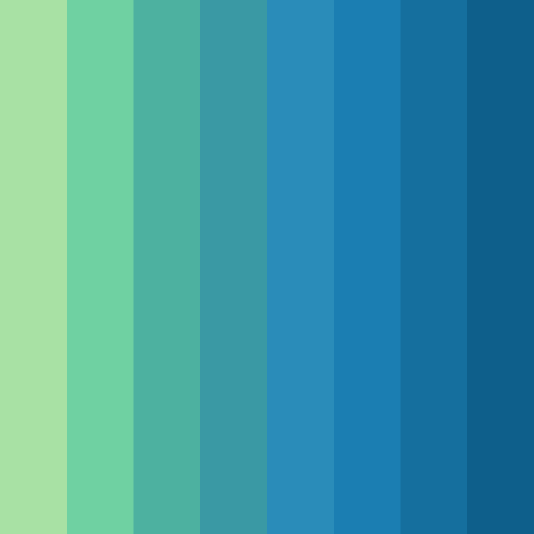 Download ocean breeze gradient color palette PNG image (square)