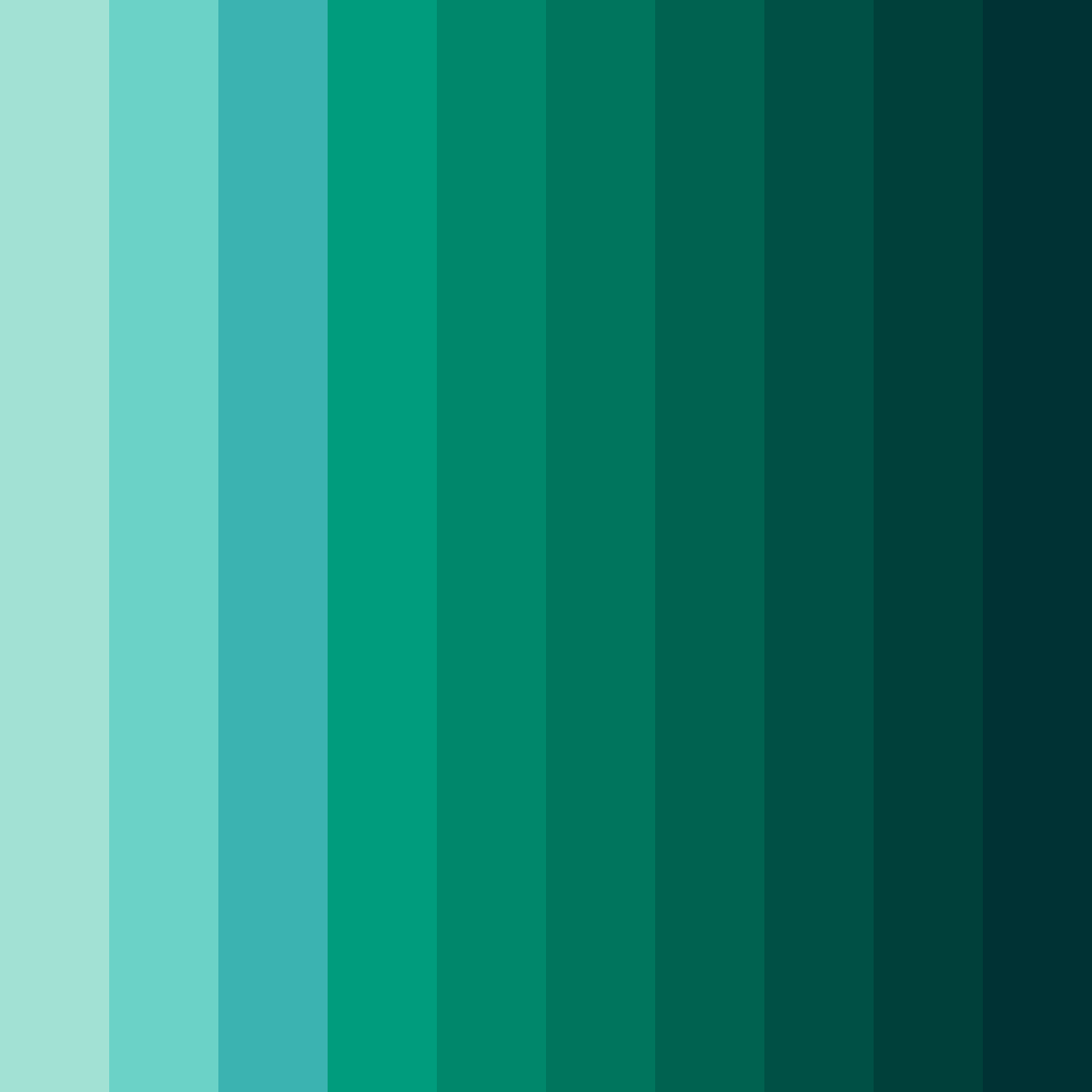 Download emerald oasis color palette PNG image (square)