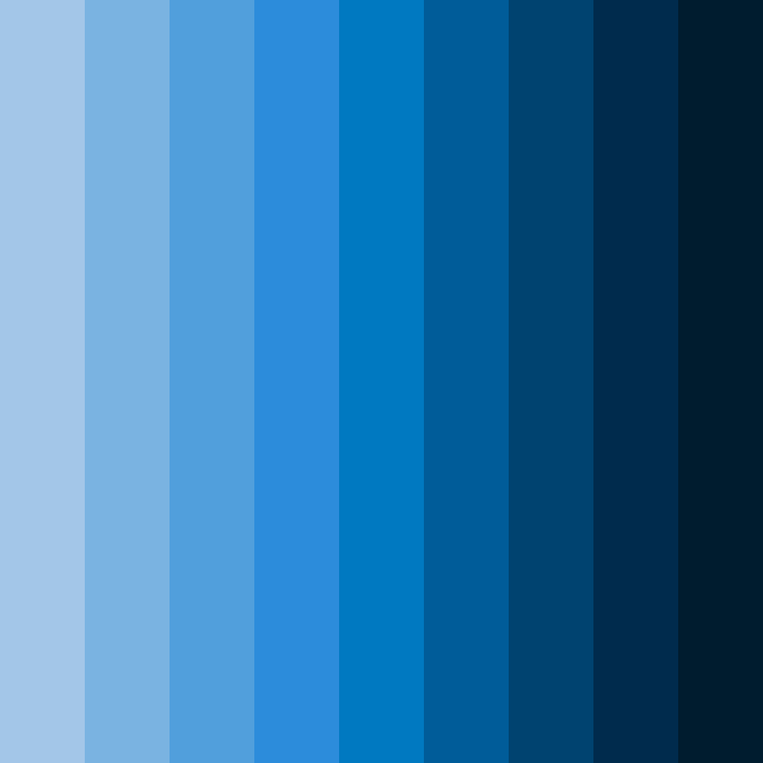Download blue gradient color palette PNG image (square)