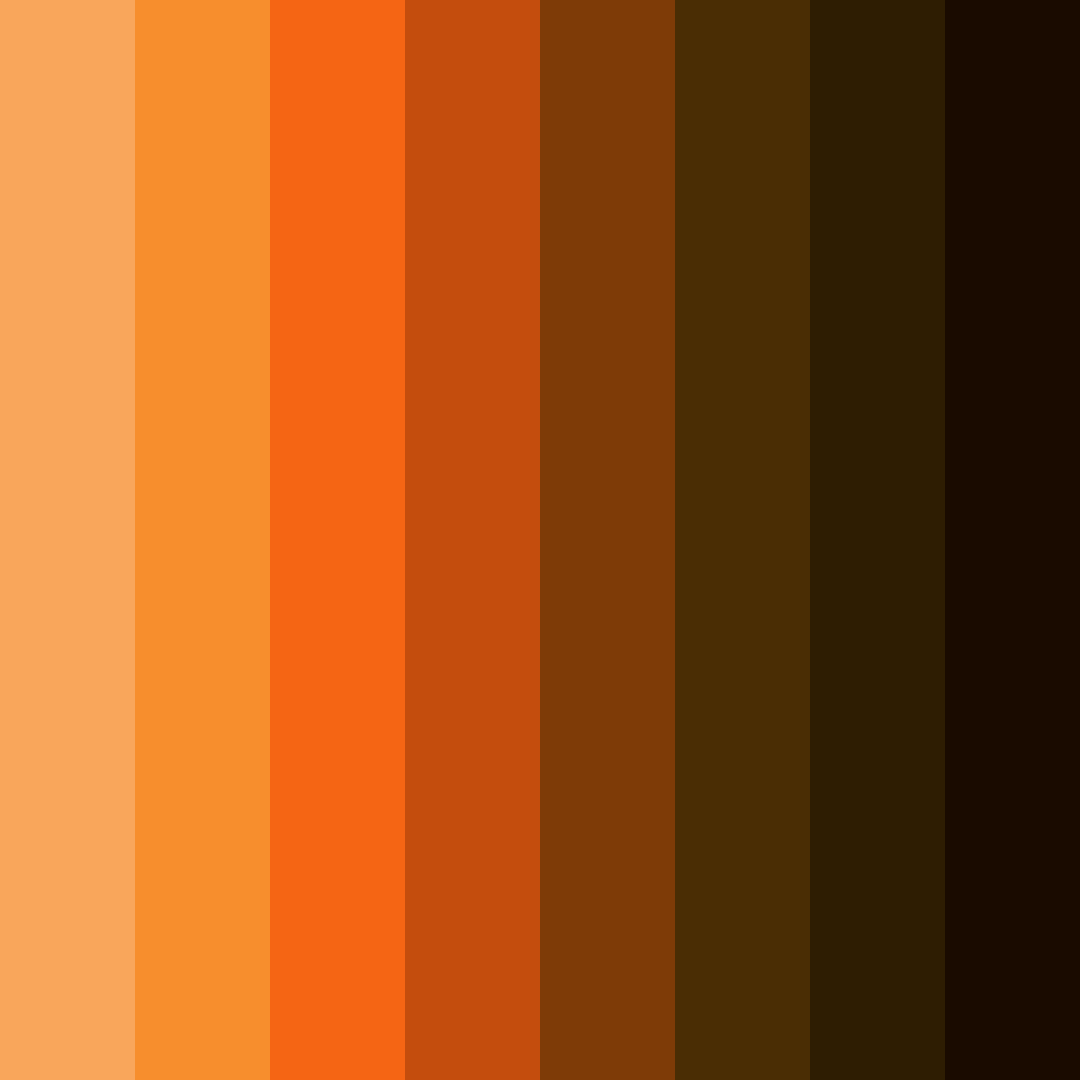 Download dark orange black color palette PNG image (square)