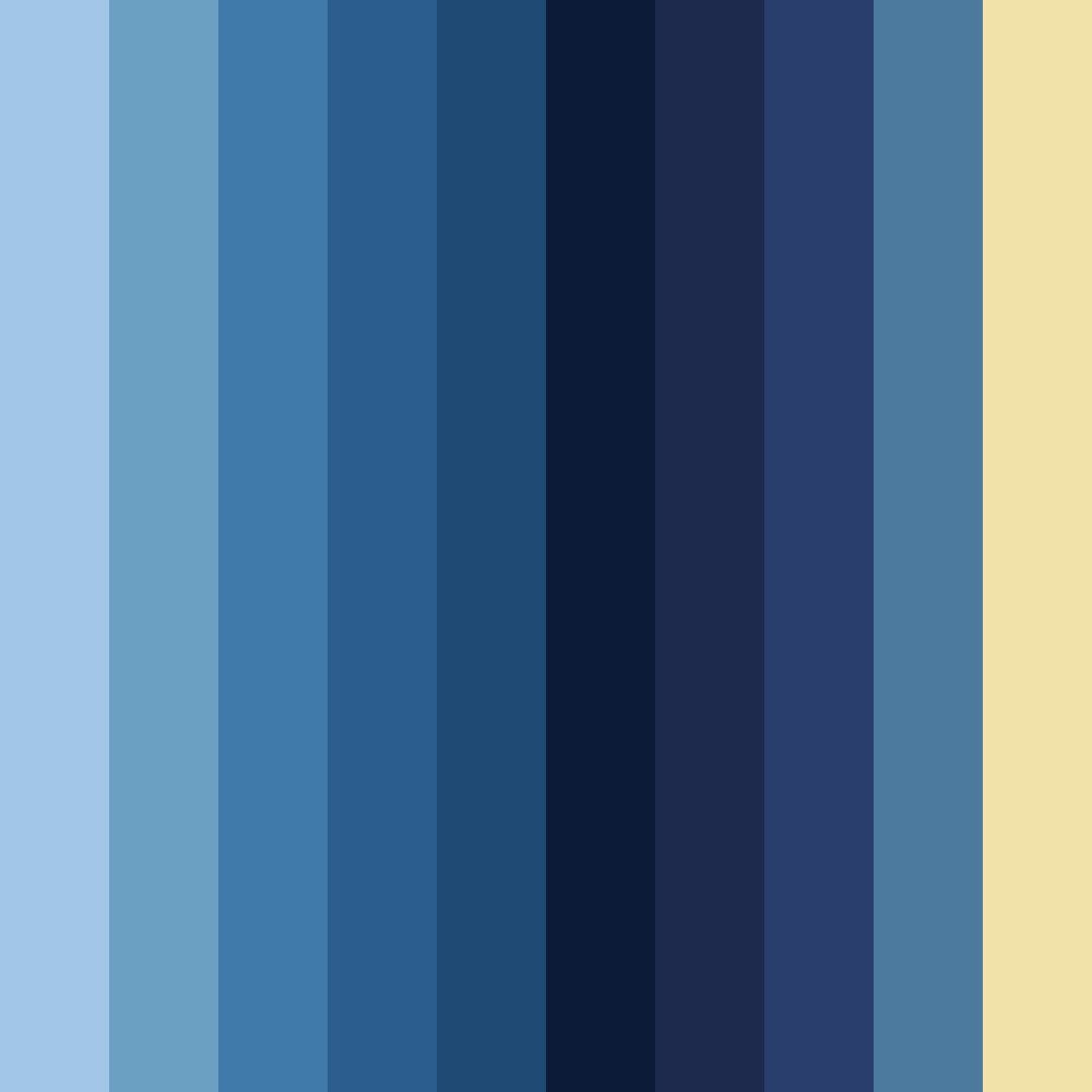 Download navy coastal sunrise color palette PNG image (square)