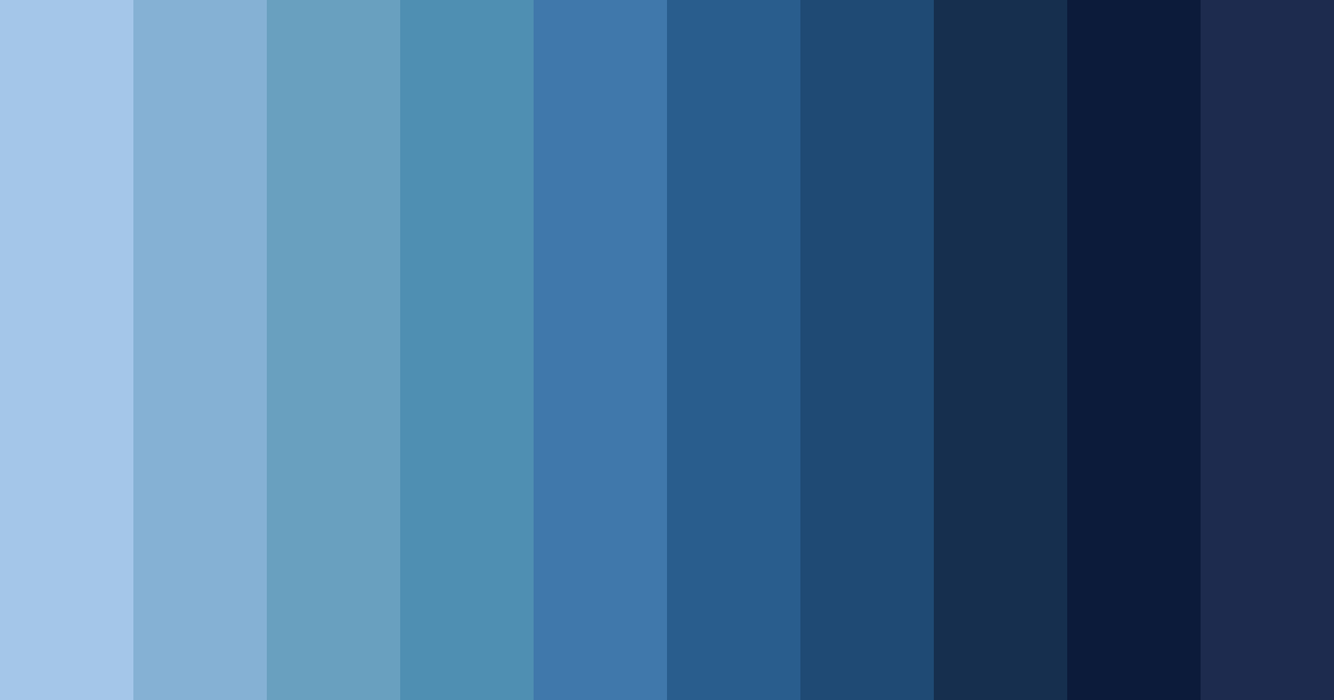 Download cool blue color palette PNG image (landscape)