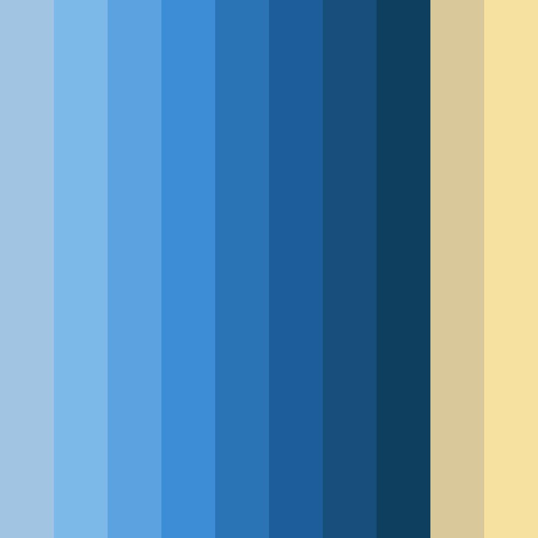 Download blue coastal sunrise color palette PNG image (square)