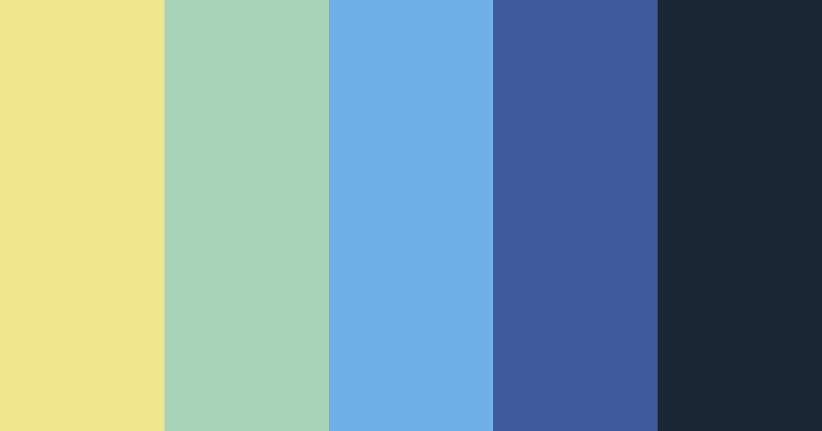Download navy coastal yellow color palette PNG image (landscape)