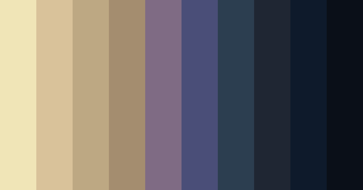 Download coastal twilight dream color palette PNG image (landscape)
