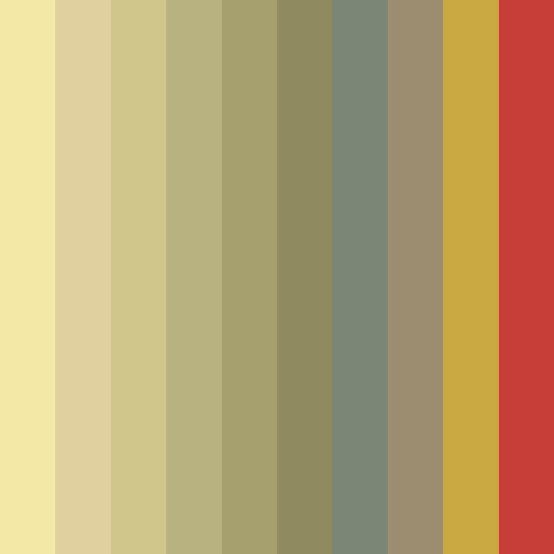 Download muted earthy tones color palette PNG image (square)