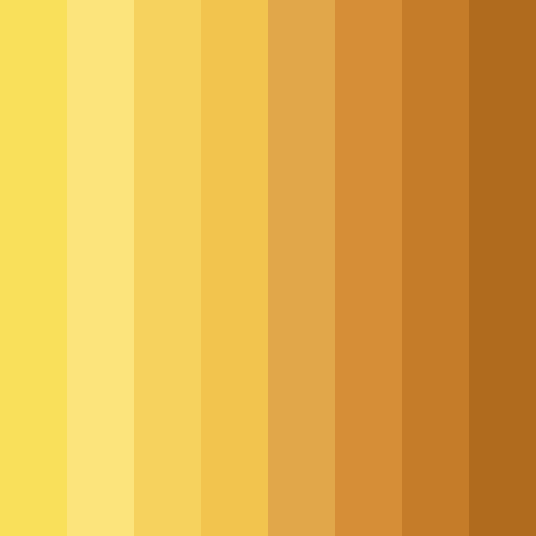 Download bright yellow color palette PNG image (square)