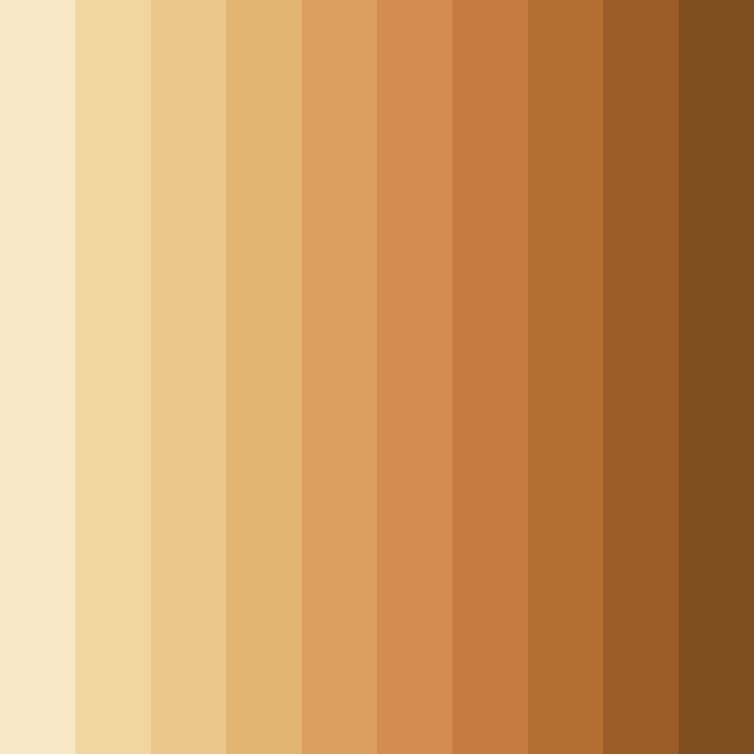 Download creamy shades color palette PNG image (square)