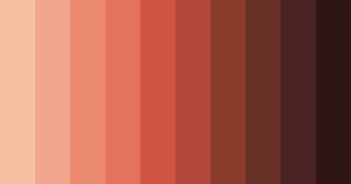 Download rusty peach color palette PNG image (landscape)